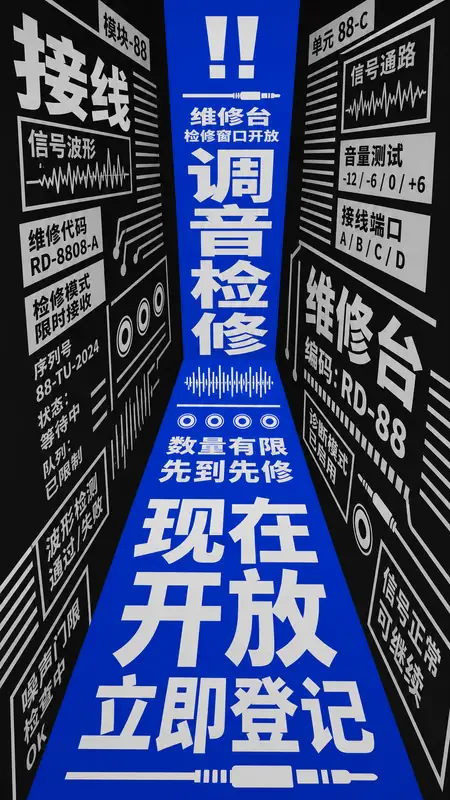 中文透视大字海报 · 9:16 来源示例
