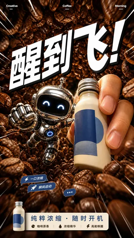 咖啡机器人鱼眼广告 · 9:16 来源示例