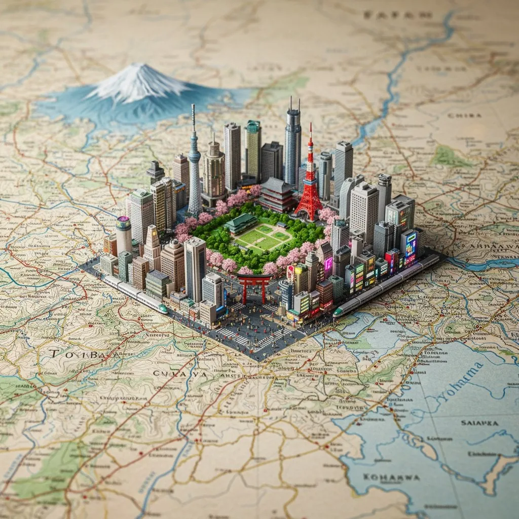 地图上的城市微缩模型 · 来源效果 2