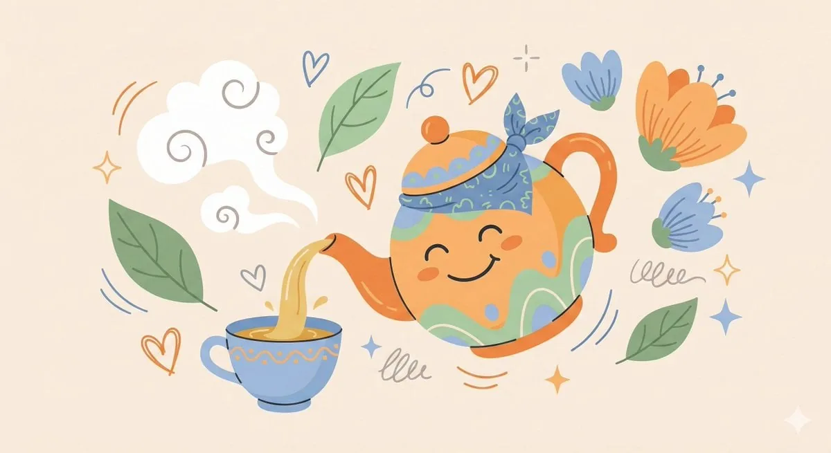 角色与超大物件的趣味插画 · 来源效果 4